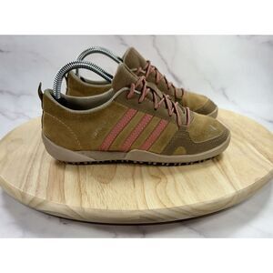 Adidas Daroga Kid’s Size 1.5 Brown Leather Tan Sneakers Shoes B27274